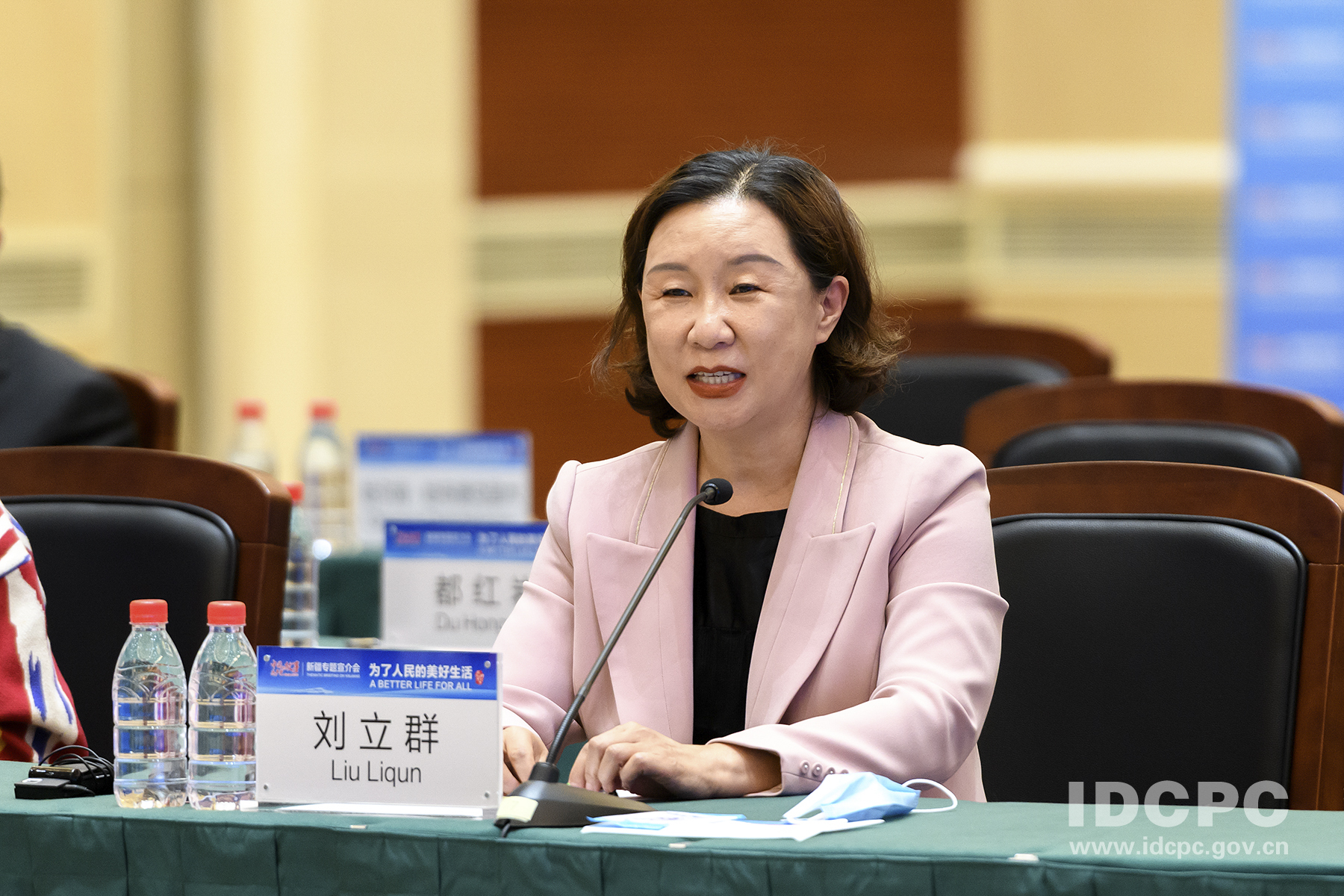 新疆能源(集团)有限责任公司副总经理刘立群发言